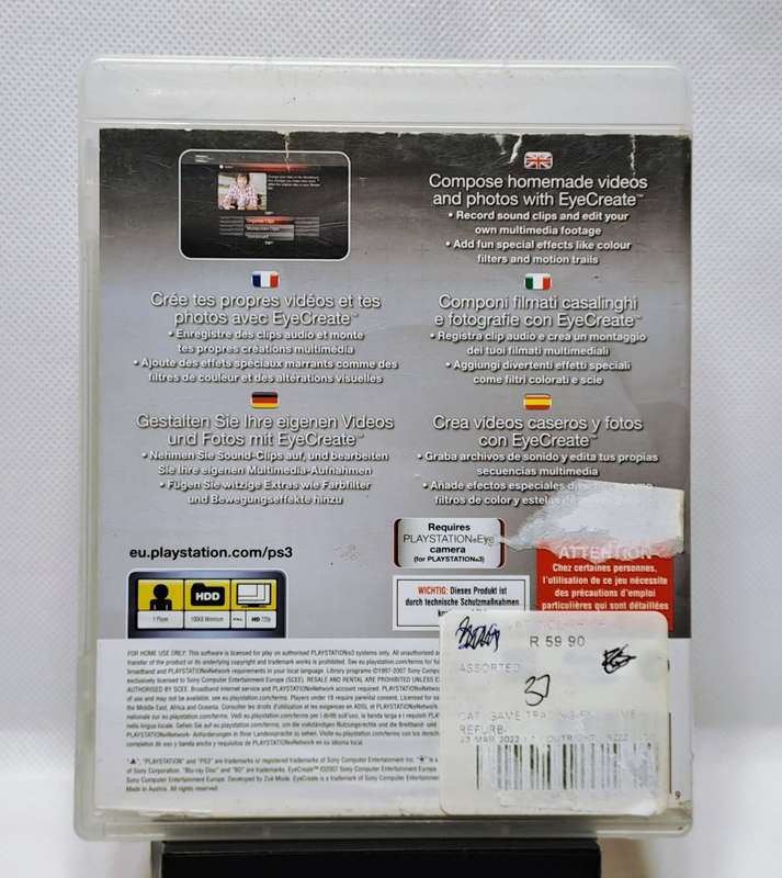 EyeCreate - Sony PlayStation 3 / PS3 Game