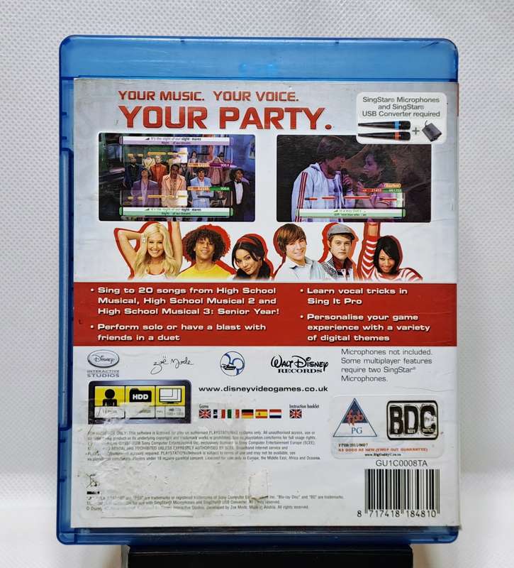 Disney Sing It: High School Musical 3: Senior Year - Sony PlayStation 3 / PS3 (PAL) Game