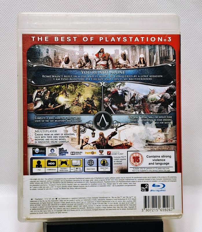 Assassin's Creed Brotherhood - Sony PlayStation 3 / PS3 Game (Essentials)(Free Shipping)