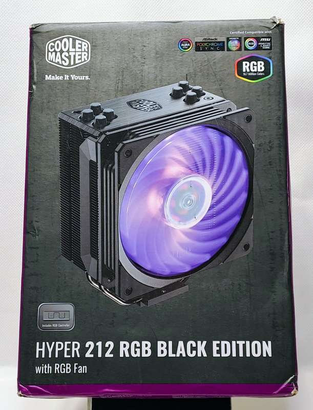 Cooler Master Hyper 212 RGB Black Edition (RGB fan with controller)(PLEASE READ DESCRIPTION)