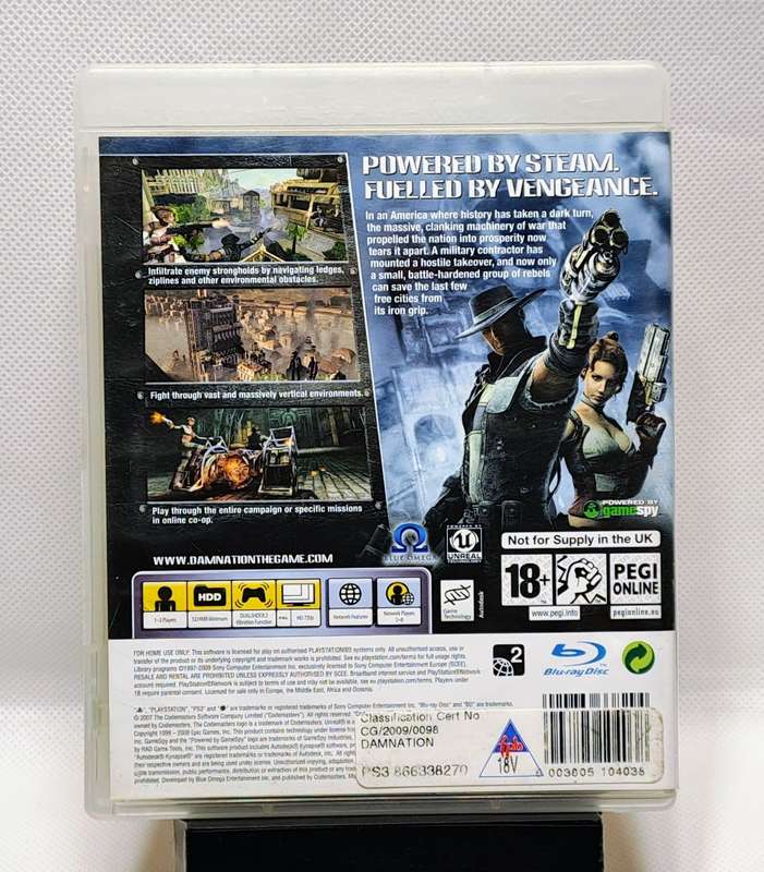 Damnation - Sony PlayStation 3 / PS3 (PAL) Game
