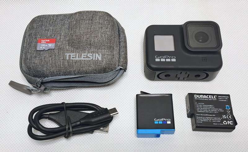 GoPro Hero 8 Black Action Camera with 128GB Micro SD, Extra Battery and Accessories (Free Shipping)