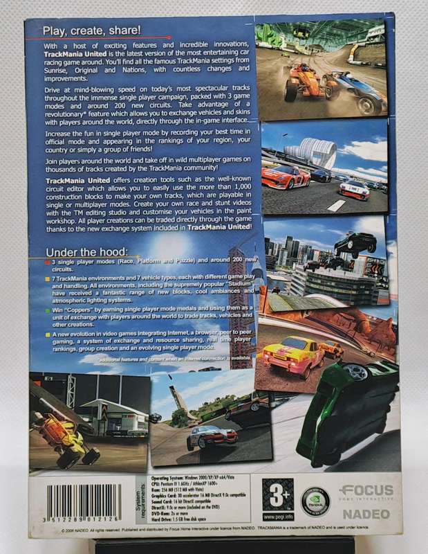 Trackmania United - PC DVD game