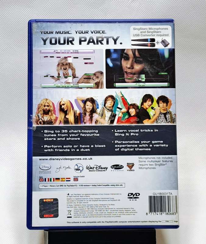 Disney's Sing It - Sony PlayStation 2 / PS2 Game (Excludes Singstar Microphones)