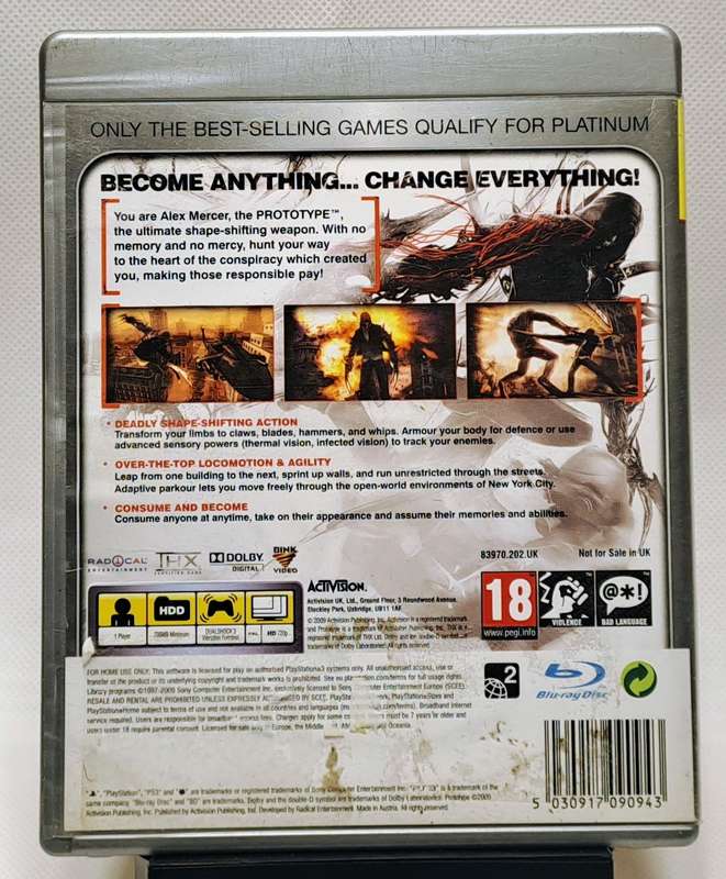 Prototype - Sony PlayStation 3 / PS3 Game