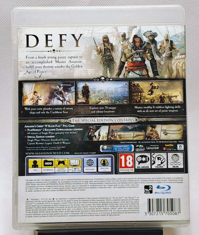 Assassin's Creed IV: Black Flag (Assassin's Creed 4) - Sony PlayStation 3 / PS3 Game