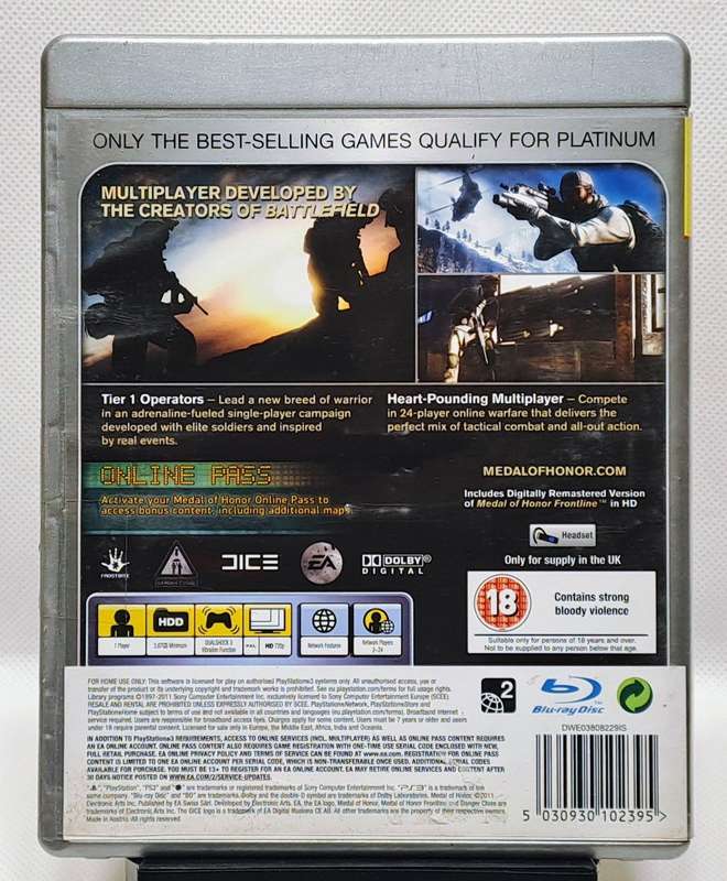 Medal of Honor - Sony PlayStation 3 / PS3 Game