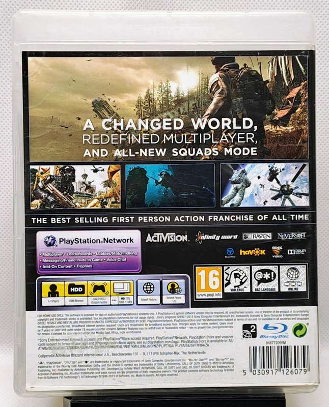 Call of Duty Ghosts - Sony PlayStation 3 / PS3 Game (Free Shipping)