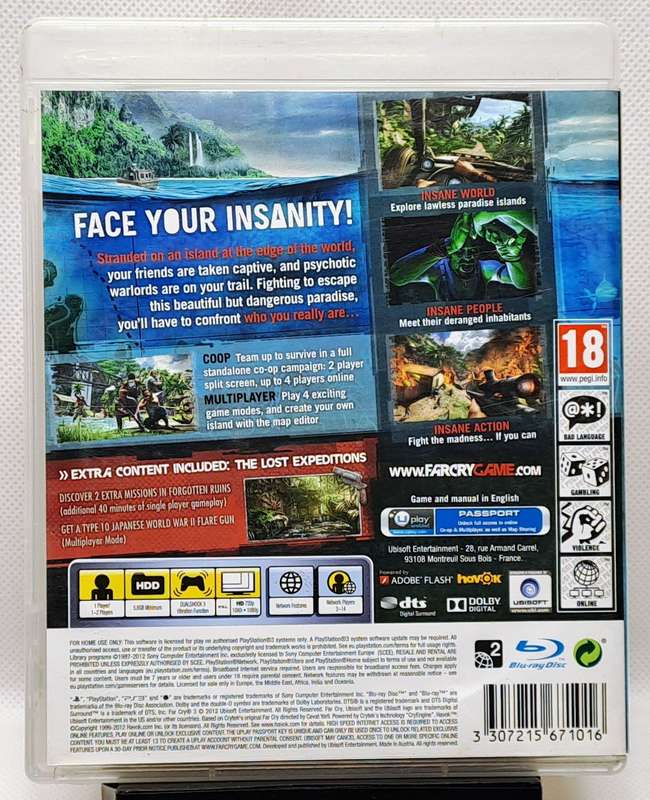 Far Cry 3 (Farcry 3) - Sony PlayStation 3 / PS3 Game