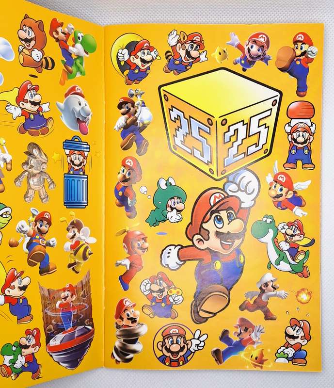 Nintendo 25th Anniversary Super Mario History CD with Booklet & SA Magazine with Stickers