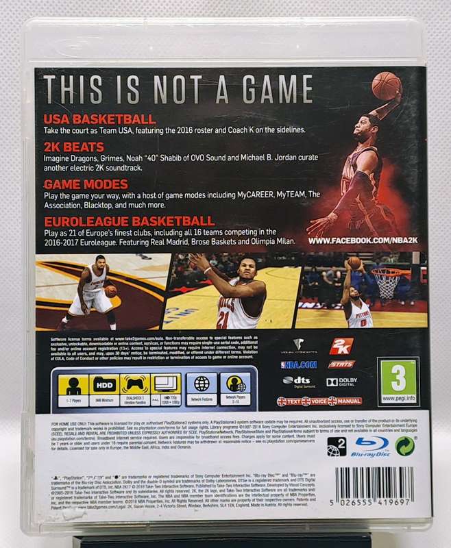 NBA 2K17 - Sony PlayStation 3 / PS3 Game