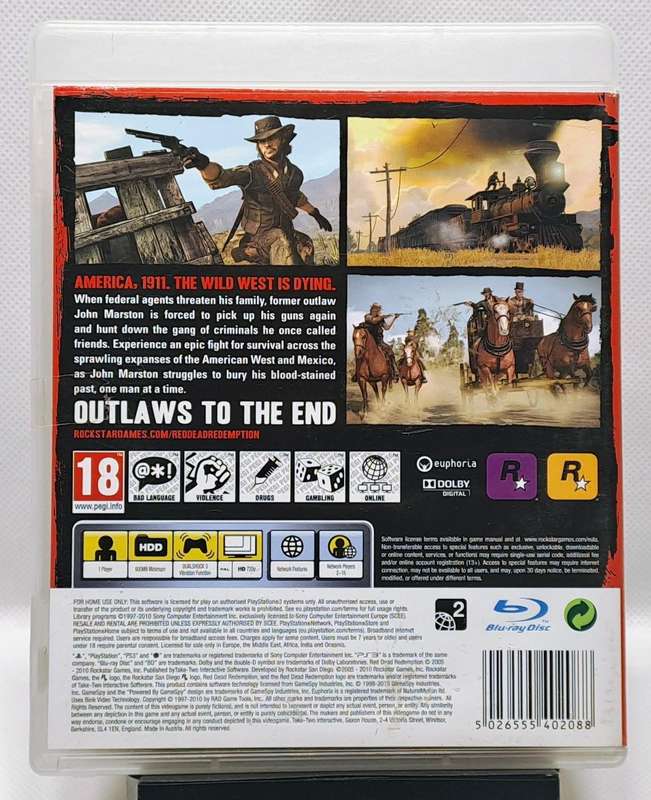 Red Dead Redemption - Sony PlayStation 3 / PS3 Game (Free Shipping)