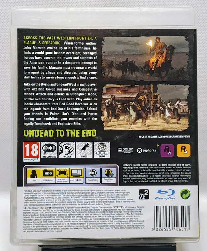 Red Dead Redemption Undead Nightmare - Sony PlayStation 3 / PS3 Game