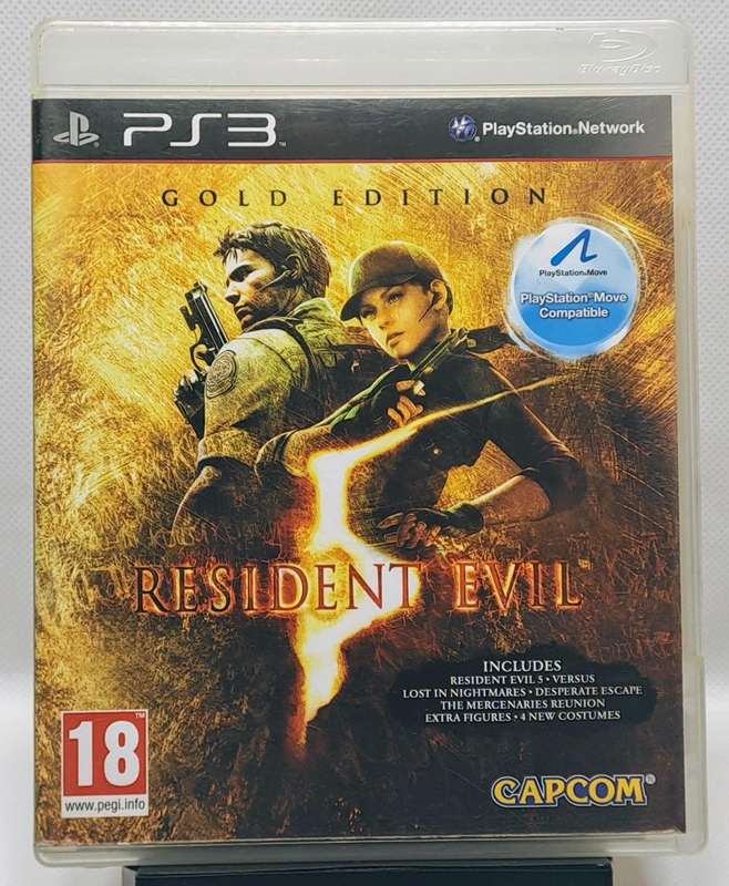 Resident Evil 5 - Sony PlayStation 3 / PS3 Game (Gold Edition) (Free Shipping)