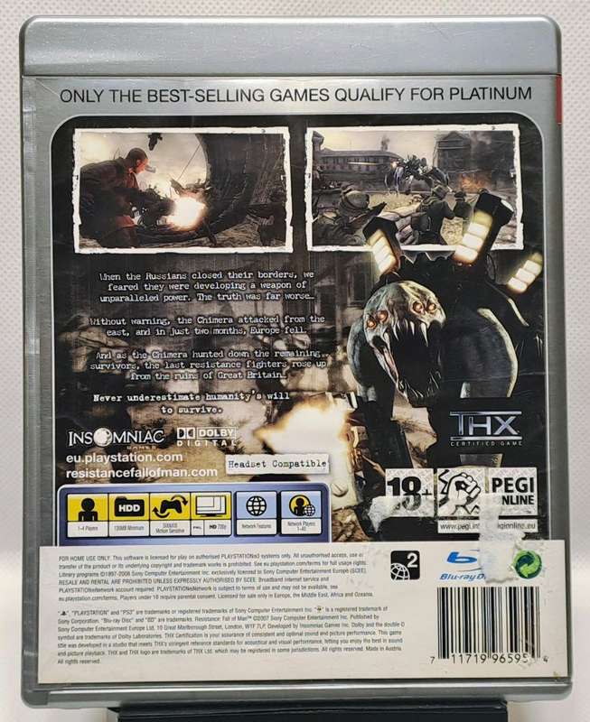 Resistance Fall of Man - Sony PlayStation 3 / PS3 Game