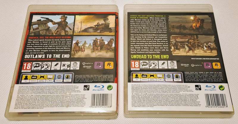 Red Dead Redemption Games Bundle - Sony PlayStation 3 / PS3 (2 Games)
