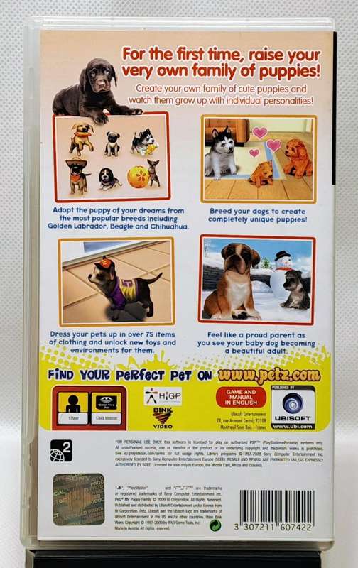Petz My Puppy Family - Sony PlayStation Portable / PSP Game