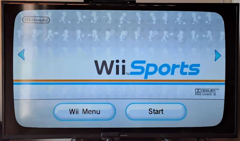 Nintendo Wii (Black) Console - WiiSports HDMI Bundle
