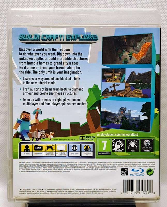 Minecraft - Sony PlayStation 3 / PS3 Game