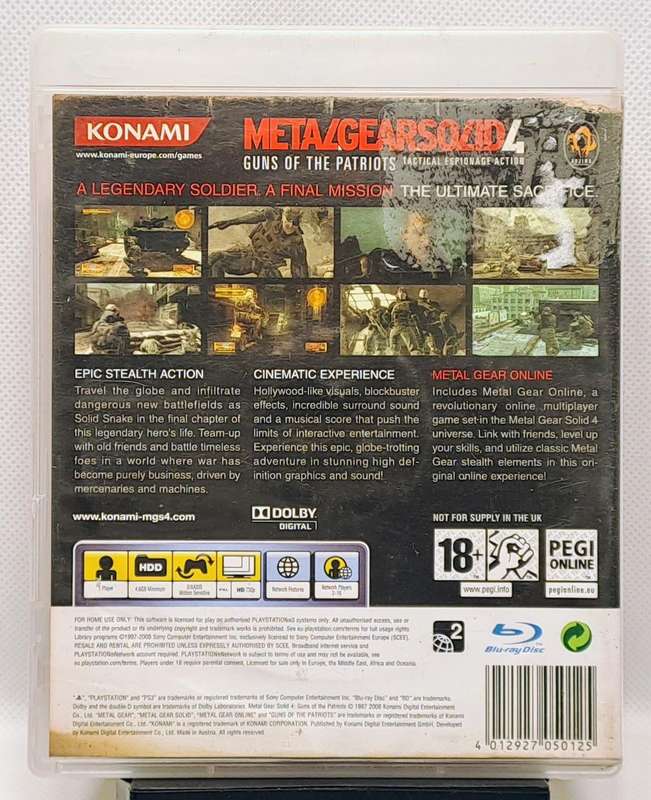 Metal Gear Solid Games Bundle - Sony PlayStation 3 / PS3 Games (3 Games)