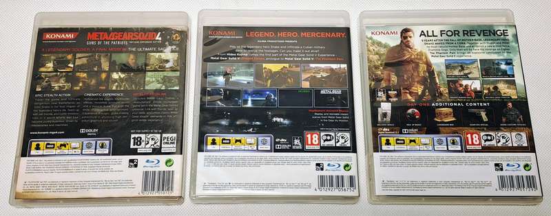 Metal Gear Solid Games Bundle - Sony PlayStation 3 / PS3 Games (3 Games)