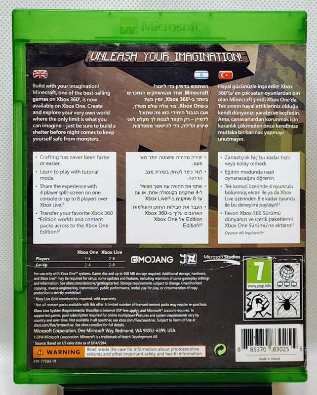 Minecraft - Xbox One Game (Free Shipping)