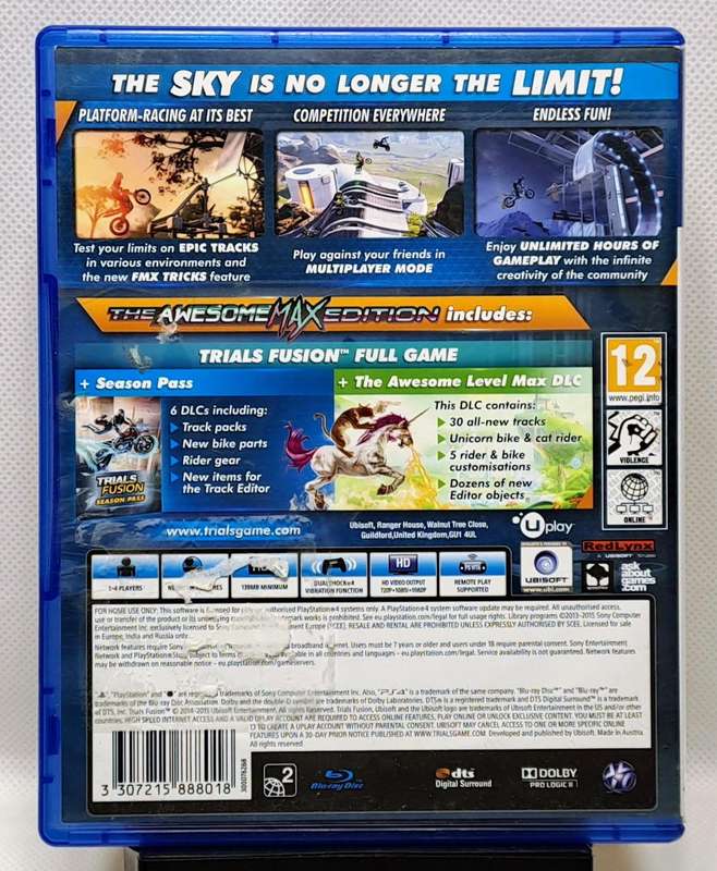 Trials Fusion: The Awesome Max Edition - Sony PlayStation 4 / PS4 Game