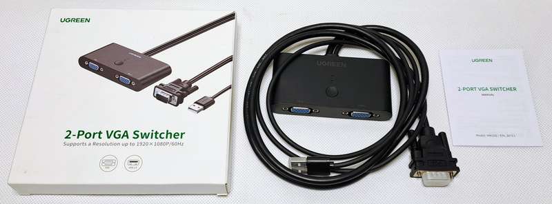 Ugreen 2-Port VGA Switcher