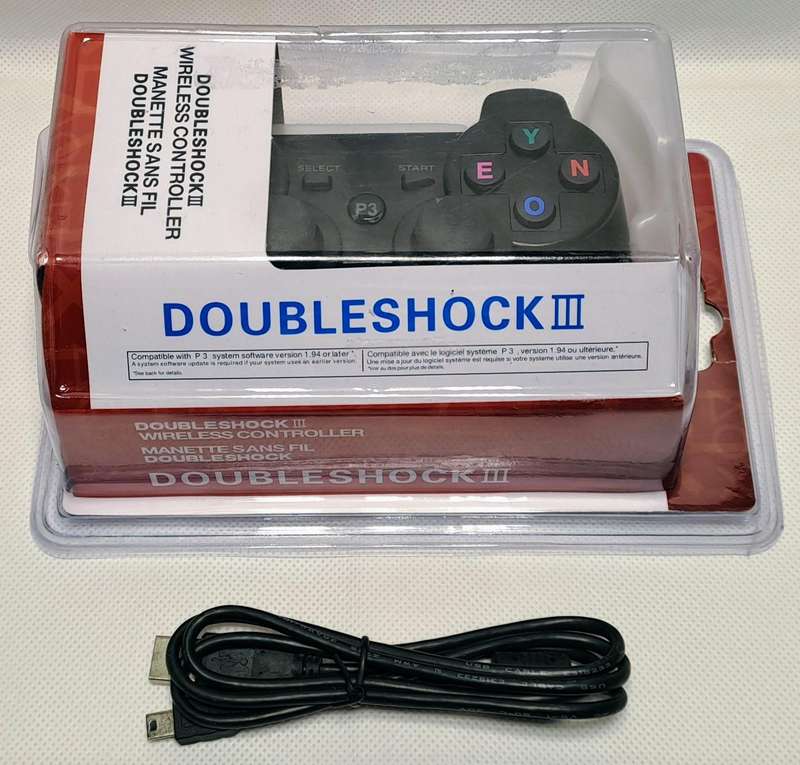 P3 Doubleshock III Wireless Controller for Sony PlayStation 3 / PS3 with USB cable (Free Shipping)
