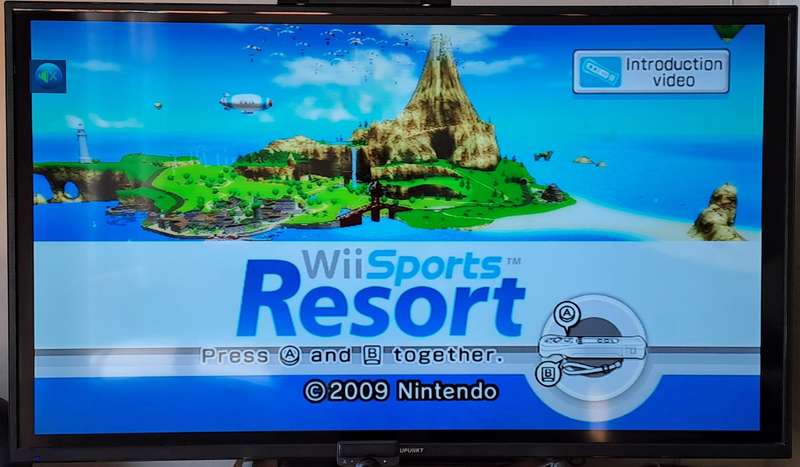 Nintendo Wii (Black) Console - WiiSports Resort HDMI Bundle