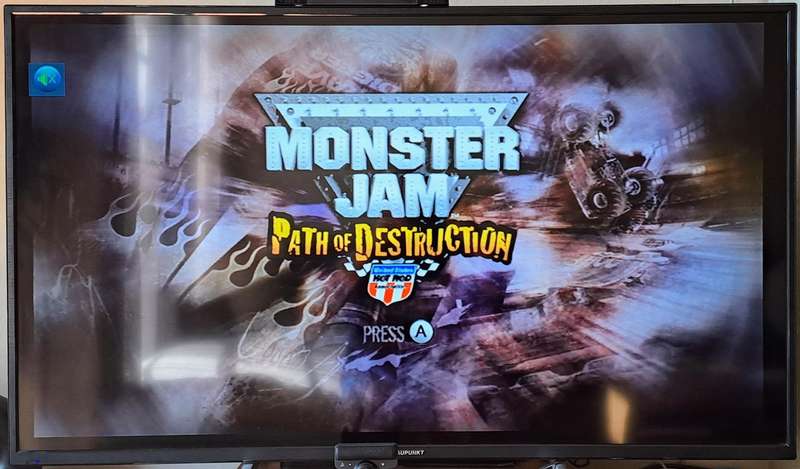 Monster Jam: Path of Destruction (Nintendo Wii) with Monster Jam Wii Steering Wheel