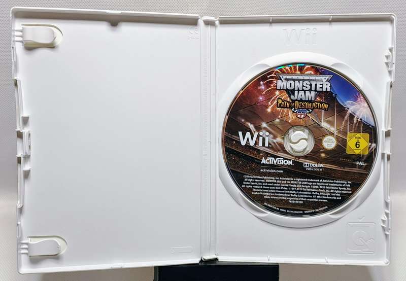 Monster Jam: Path of Destruction (Nintendo Wii) with Monster Jam Wii Steering Wheel