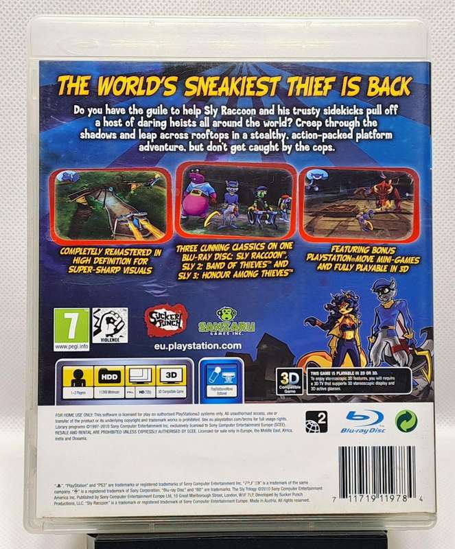 The Sly Trilogy - Sony PlayStation 3 / PS3 Game