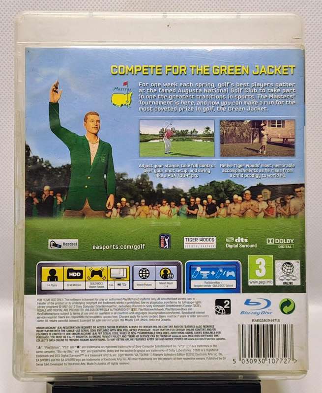 Masters (Collector's Edition) (Includes Tiger Woods PGA Tour 13) - Sony PlayStation 3 / PS3 Game