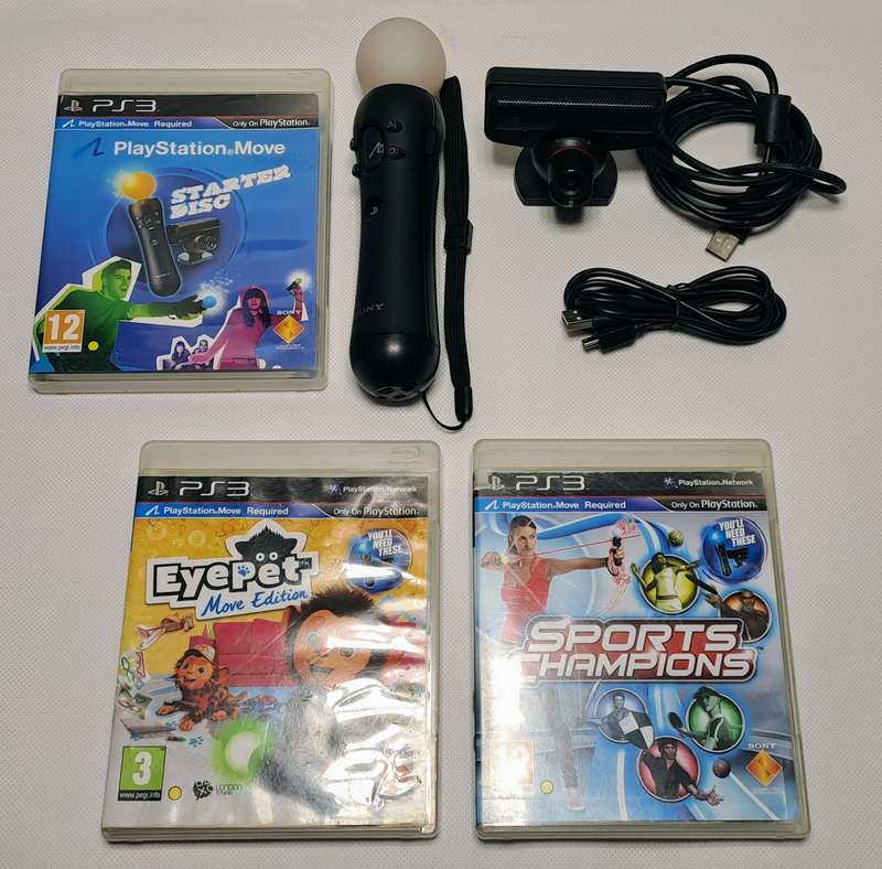 Sony PlayStation Move Starter Pack and Extra PS Move Games