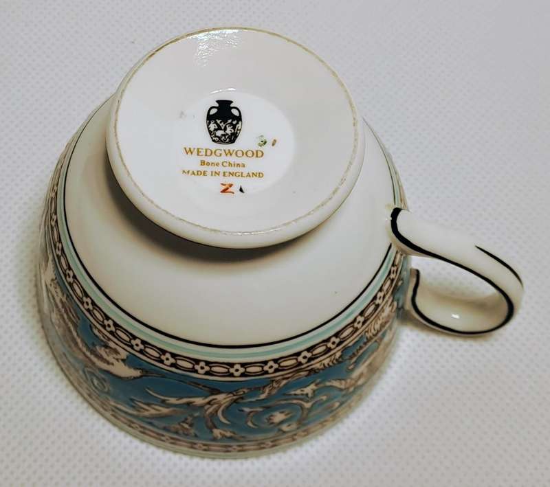 Wedgwood Florentine Turquoise Bone China Teacup Only (W2714)
