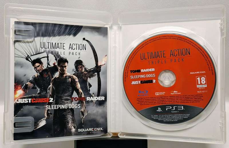 Ultimate Action Triple Pack  Sony PlayStation 3 / PS3 (Just Cause 2, Sleeping Dogs & Tomb Raider)