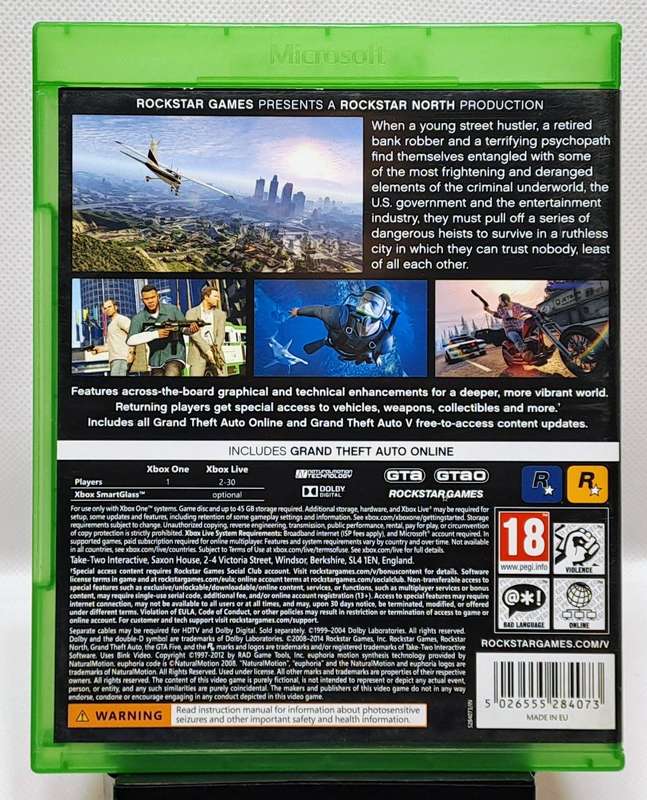 Grand Theft Auto V (GTA 5) - Xbox One Game