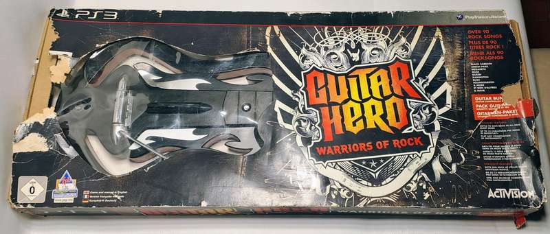 Guitar Hero: Warriors of Rock Bundle for Sony PlayStation 3 / PS3  Guitar + Receiver + Game (Rare)