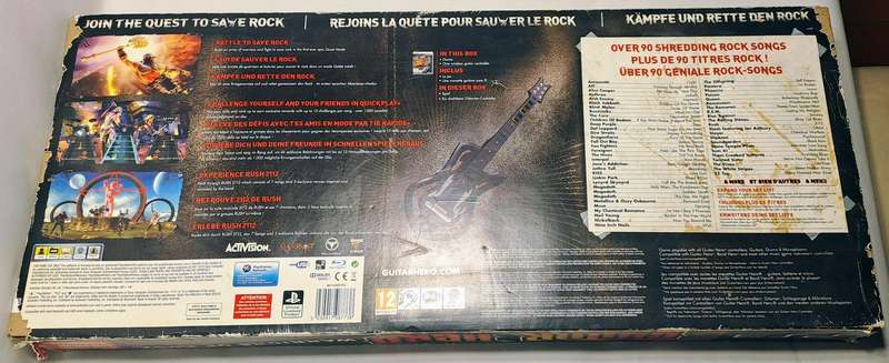 Guitar Hero: Warriors of Rock Bundle for Sony PlayStation 3 / PS3  Guitar + Receiver + Game (Rare)