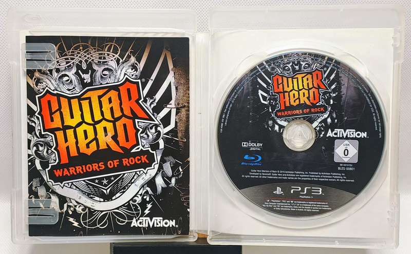 Guitar Hero: Warriors of Rock Bundle for Sony PlayStation 3 / PS3  Guitar + Receiver + Game (Rare)