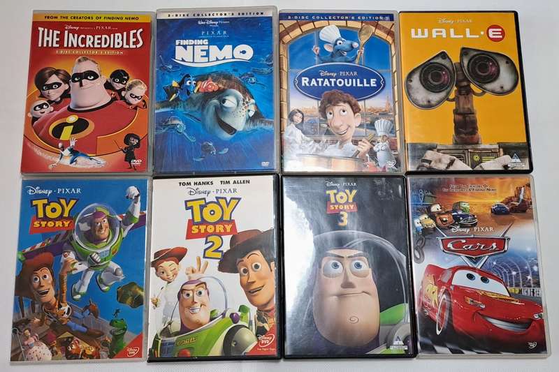 Disney Pixar Kids / Childrens DVD Bundle / Collection