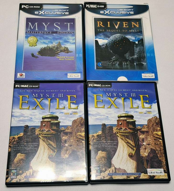 Myst PC Game Collection/Bundle - Myst Trilogy + Myst IV + Uru: Ages Beyond Myst