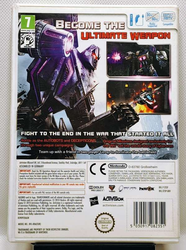 Transformers Cybertron Adventures - Nintendo Wii Game