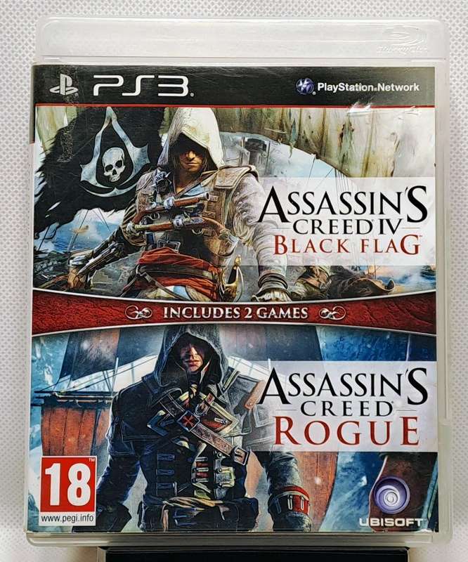 Assassins Creed IV Black Flag & Assassins Creed Rogue - Sony PlayStation 3 / PS3 Games