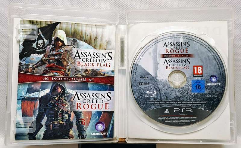 Assassins Creed IV Black Flag & Assassins Creed Rogue - Sony PlayStation 3 / PS3 Games