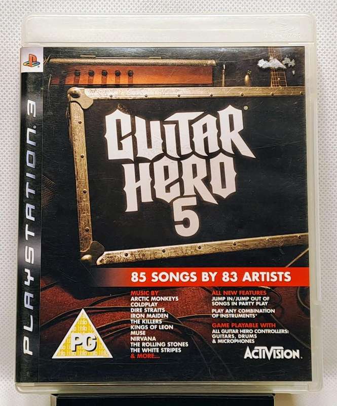 Guitar Hero: Warriors of Rock Bundle for Sony PlayStation 3 / PS3  Guitar + Receiver + 2 Games