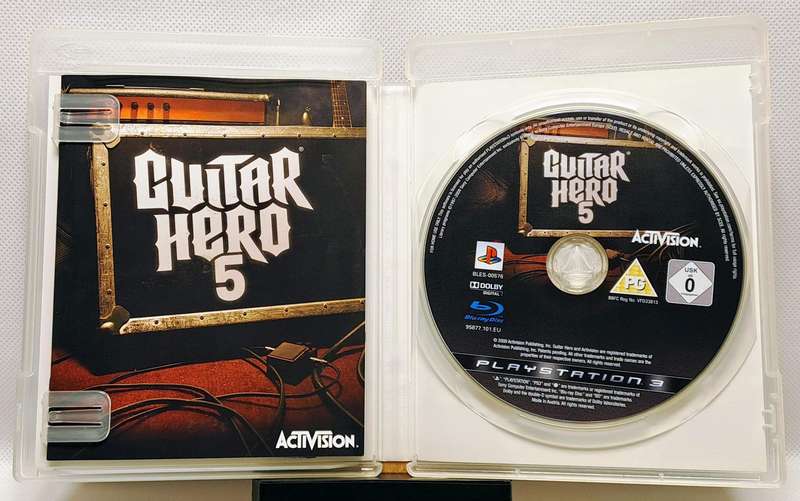 Guitar Hero: Warriors of Rock Bundle for Sony PlayStation 3 / PS3  Guitar + Receiver + 2 Games