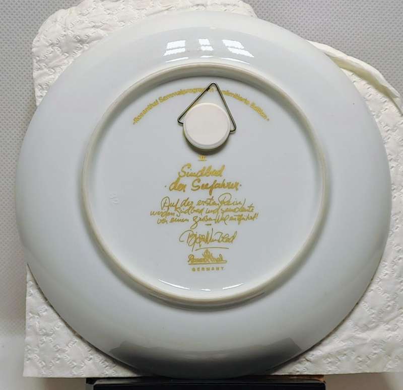 Rosenthal Studio-Line Sindbad der Seefahrer Collectors Plate  Motiv 2 by Bjørn Wiinblad