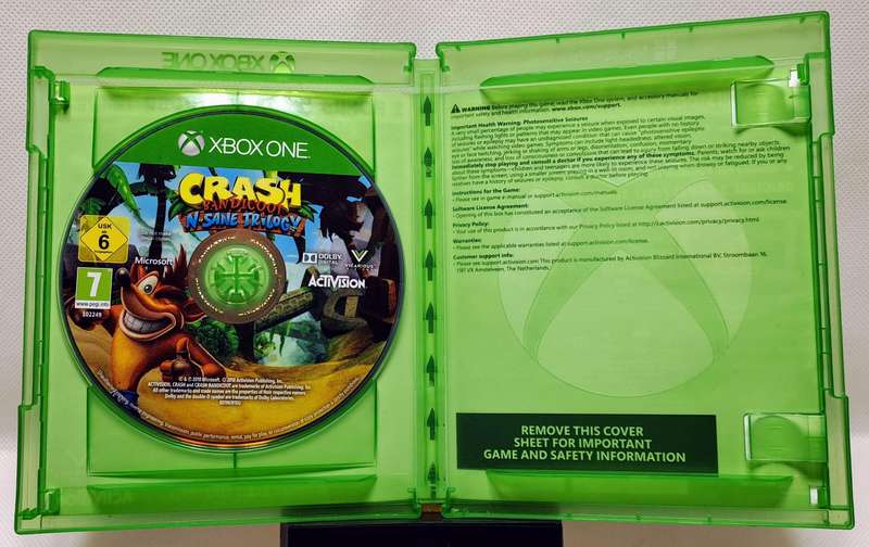 Crash Bandicoot N. Sane Trilogy - Microsoft Xbox One Game